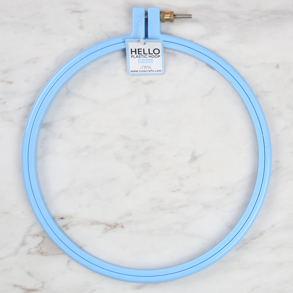 Hello Vidalı Plastik Kasnak 19 cm Mavi